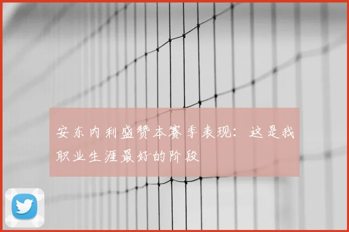 安东内利盛赞本赛季表现：这是我职业生涯最好的阶段
